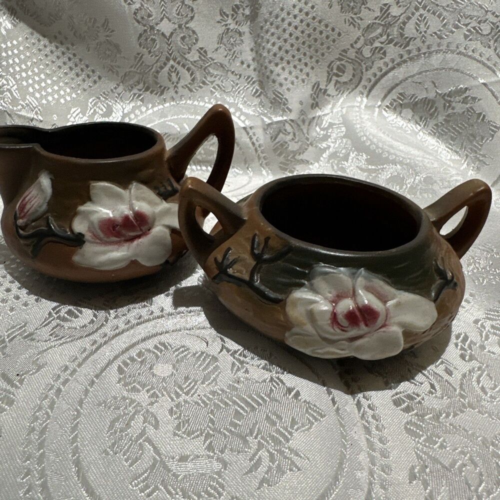 Roseville Pottery …..cream and sugar set